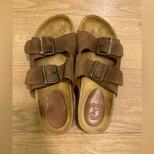 Penelope Childers Suede Brown Slides , size 10.5 Women’s